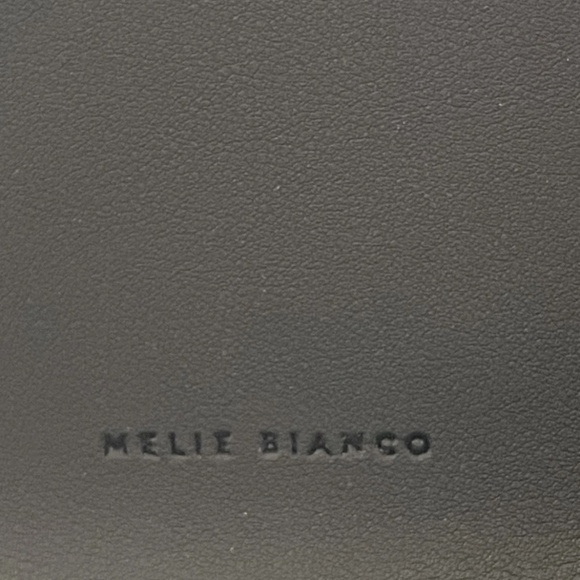 Melie Bianco IRENE Purse Hand Bag Black Zip 7.5"H x 9" W x 3.75" Depth Vegan - Picture 2 of 7